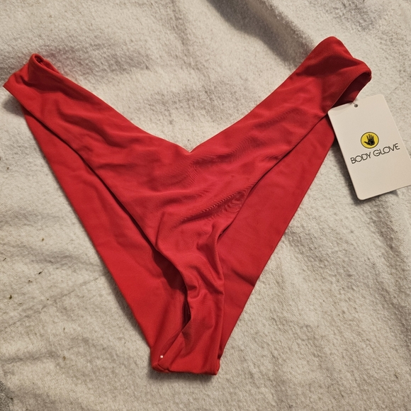 Body Glove Smoothies Kendal Low Rise Bikini Bottoms - Red - Picture 1 of 4